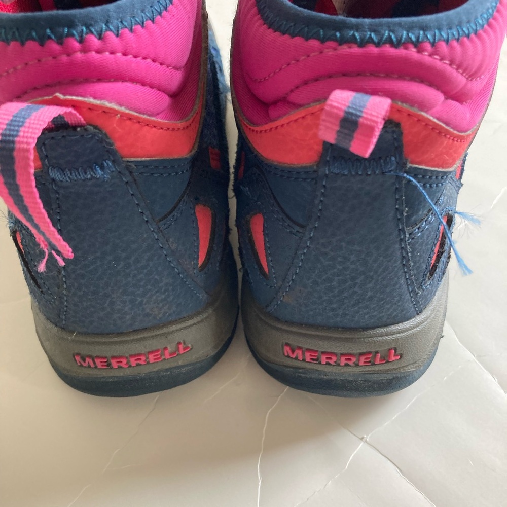 Merrell Capra mid waterproof hiking boots youth 4 - Picture 3 of 5